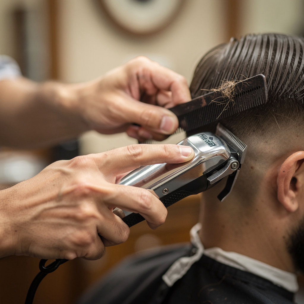 Wise Guys Barber Shop traditional grooming tools for haircuts, beard trims, and shaves in Santa Barbara